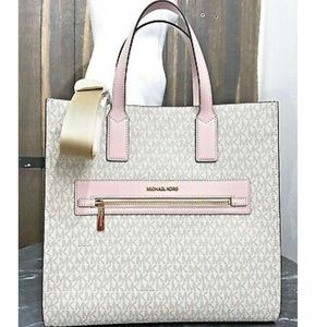 Kenly MK Logo Signature Large Tote Purse